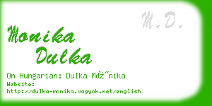 monika dulka business card